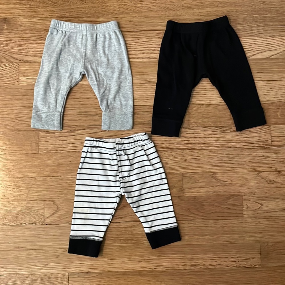 Set of three baby boy jogger pants